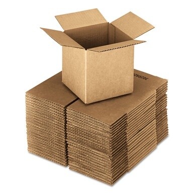Cubed Fixed-Depth Corrugated Shipping Boxes, Regular Slotted Container (RSC), 24&quot; x 24&quot; x 24&quot;, Brown Kraft, 10/Bundle
