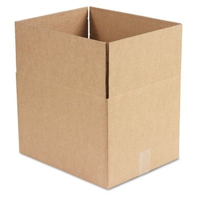 Fixed-Depth Corrugated Shipping Boxes, Regular Slotted Container (RSC), 12&quot; x 15&quot; x 10&quot;, Brown Kraft, 25/Bundle