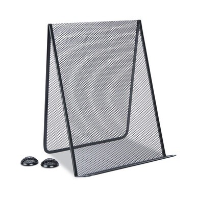 Metal Mesh Document Holder Free Standing, 35 Sheet Capacity, Metal, Black