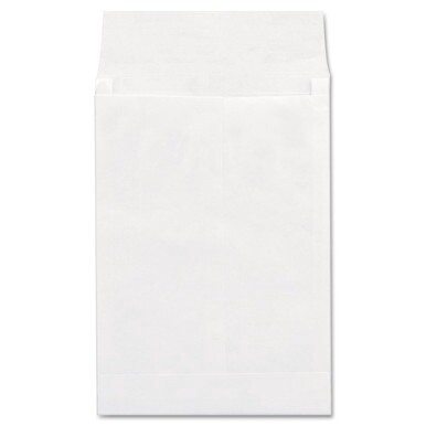 Deluxe Tyvek Expansion Envelopes, Open-End, 1.5&quot; Capacity, #13 1/2, Square Flap, Self-Adhesive Closure, 10 x 13, White,100/BX