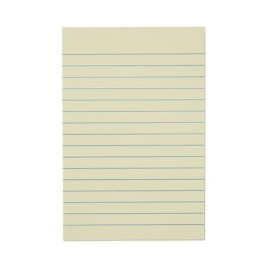 Recycled Self-Stick Note Pads, Note Ruled, 4" x 6", Yellow, 100 Sheets/Pad, 12 Pads/Pack