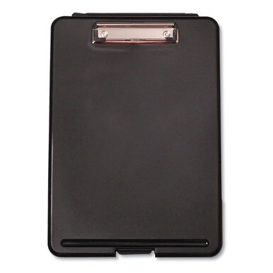 Storage Clipboard, 0.5&quot; Clip Capacity, Holds 8.5 x 11 Sheets, Black