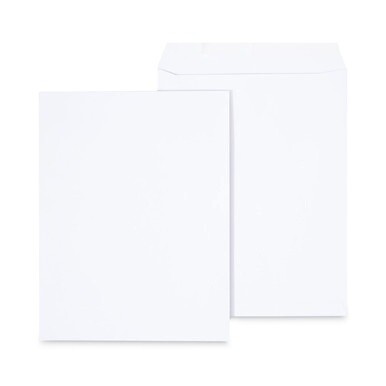 Peel Seal Strip Catalog Envelope, #13 1/2, Square Flap, Self-Adhesive Closure, 10 x 13, White, 100/Box