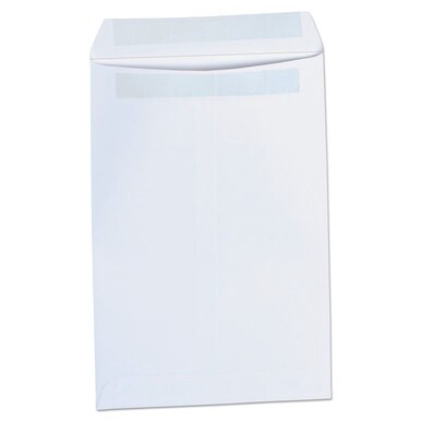 Self-Stick Open End Catalog Envelope, #1, Square Flap, Self-Adhesive Closure, 6 x 9, White, 100/Box