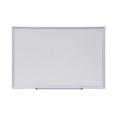 Deluxe Melamine Dry Erase Board, 36 x 24, Melamine White Surface, Silver Aluminum Frame