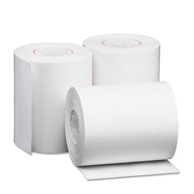 Direct Thermal Printing Paper Rolls, 2.25&quot; x 80 ft, White, 50/Carton