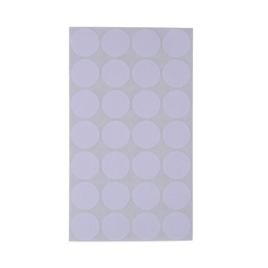 Self-Adhesive Removable Color-Coding Labels, 0.75&quot; dia, White, 28/Sheet, 36 Sheets/Pack