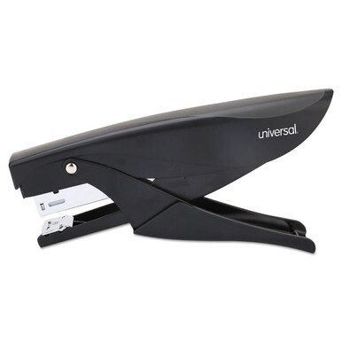 Deluxe Plier Stapler, 20-Sheet Capacity, 0.25&quot; Staples, 1.75&quot; Throat, Black