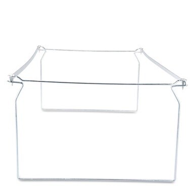 Screw-Together Hanging Folder Frame, Legal Size, 23&quot; to 26.77&quot; Long, Silver, 6/Box