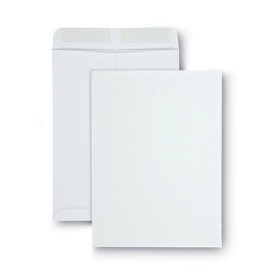 Catalog Envelope, 28 lb Bond Weight Paper, #10 1/2, Square Flap, Gummed Closure, 9 x 12, White, 100/Box