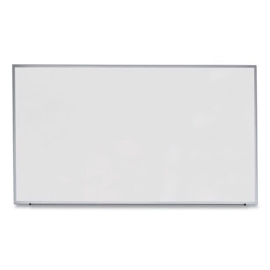 Deluxe Melamine Dry Erase Board, 72 x 48, Melamine White Surface, Silver Anodized Aluminum Frame