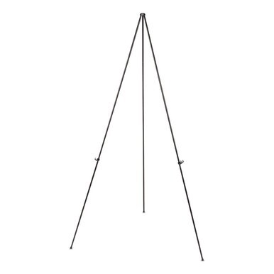 Instant Setup Foldaway Easel, Adjusts 15&quot; to 61&quot; High, Steel, Black