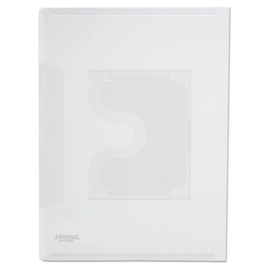 Transparent Deluxe Locking Project Files with CD-ROM Holder, Letter Size, Clear, 25/Pack