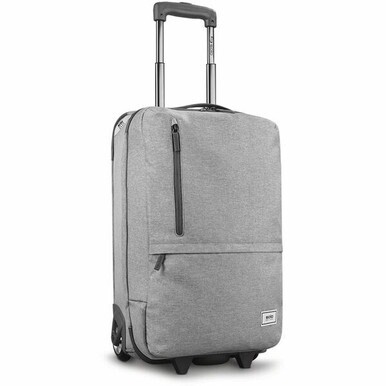 Solo Re:treat Travel/Luggage Case (Carry On) Luggage, Travel Essential - Gray - Handle - 22&quot; Height x 14&quot; Width x 7&quot; Depth - 1 Each
