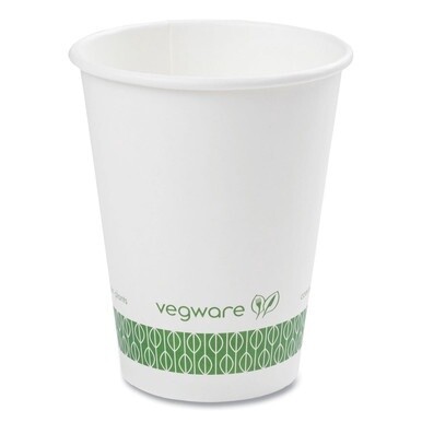 89-Series Hot Cup, 12 oz, Green/White, 1,000/Carton