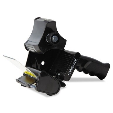 Handheld Box Sealing Tape Dispenser, 3&quot; Core, For Rolls Up to: 2&quot; x 110 yds, Black