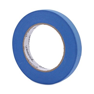 Premium Blue Masking Tape with UV Resistance, 3&quot; Core, 18 mm x 54.8 m, Blue, 2/Pack
