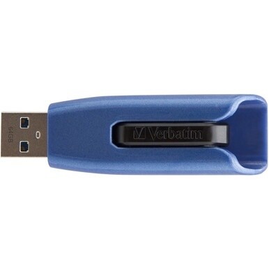 Verbatim 64GB Store &#39;n&#39; Go V3 Max USB 3.0 Flash Drive - Blue - 64GB - Black, Blue&quot;