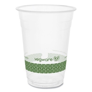 96-Series Cold Cup, 16 oz, Clear/Green, 1,000/Carton