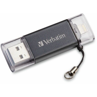 64GB Store &#39;n&#39; Go Dual USB 3.0 Flash Drive for Apple Lightning Devices - Graphite - 64GB Graphite