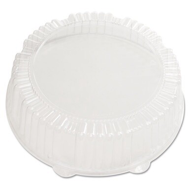 Caterline Dome Lids, 12&quot; Diameter x 275&quot;h, Clear, Plastic, 25/Carton