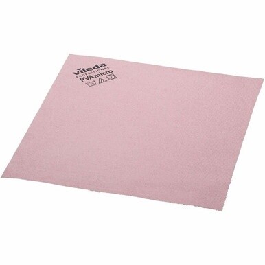 Vileda Professional PVAmicro Cleaning Cloths - 15&quot; Length x 14&quot; Width - 20 / Pack - Red