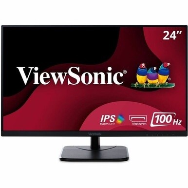 ViewSonic VA2456-MHD 24 Inch IPS 1080p Monitor with 100Hz, Ultra-Thin Bezels, HDMI, DisplayPort and VGA Inputs for Home and Office - VA2456-MHD - IPS 1080p Monitor with 100Hz, Ultra-Thin Bezels, HDMI,