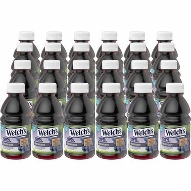 Welch&#39;s 100 Percent Grape Juice - 10 fl oz (296 mL) - 24 / Carton