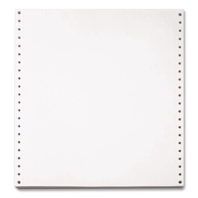 Computer Printout Paper, 1-Part, 20 lb Bond Weight, 9.5 x 11, White, 2,700/Carton