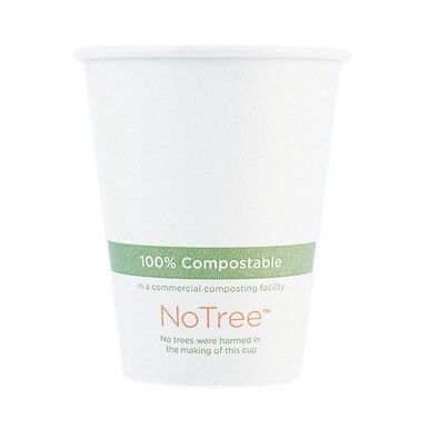 NoTree Paper Hot Cups, 4 oz, Natural, 1,000/Carton