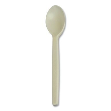 EcoSense Renewable Plant Starch Cutlery, Spoon, 7&quot;, 50/Pack