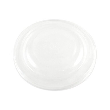 PLA Lids for Fiber Bowls, 7.5&quot; Diameter x 1&quot;h, Clear, Plastic, 300/Carton