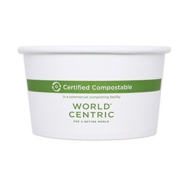 Paper Bowls, 16 oz, 4.4&quot; Diameter x 3&quot;h, White, 500/Carton