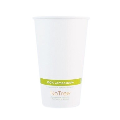 NoTree Paper Hot Cups, 20 oz, Natural, 1,000/Carton