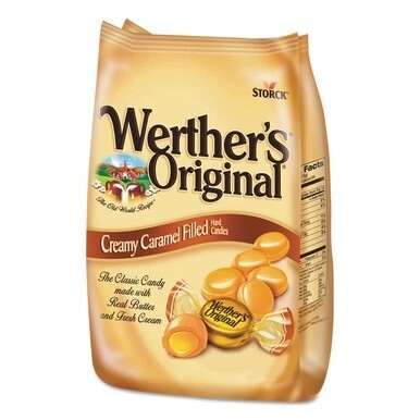 Hard Candies, Caramel with Caramel Filling, 30 oz Bag