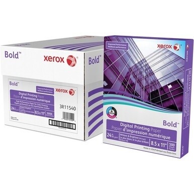 Xerox Bold Digital Printing Paper - 98 Brightness - Letter - 8 1/2&quot; x 11&quot; - 24 lb Basis Weight - Smooth - 500 / Ream - Sustainable Forestry Initiative (SFI) - Uncoated - White