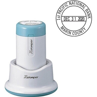 Xstamper XpeDater Small Dater - Date Stamp - 1.19&quot; Impression Diameter - 50000 Impression(s) - Recycled - 1 Each