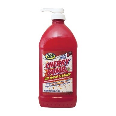 Cherry Bomb Gel Hand Cleaner, Cherry Scent, 48 oz Pump Bottle