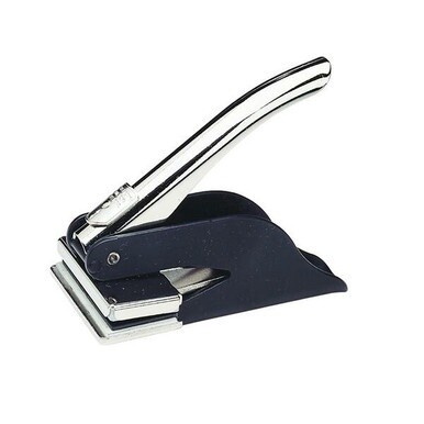 Xstamper Desk and Pocket Embossers - 1&quot; Impression Width x 2&quot; Impression Length - Metal - 1 Each