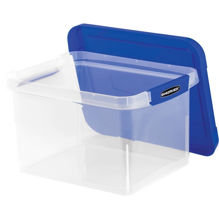 Bankers Box Heavy Duty Ltr/Lgl Plastic File Box - Internal Dimensions: 10.38&quot; Width x 11.75&quot; Depth x 14.50&quot; Height - External Dimensions: 14.2&quot; Width x 17.4&quot; Depth x 10.6&quot; Height - Media Size Supporte