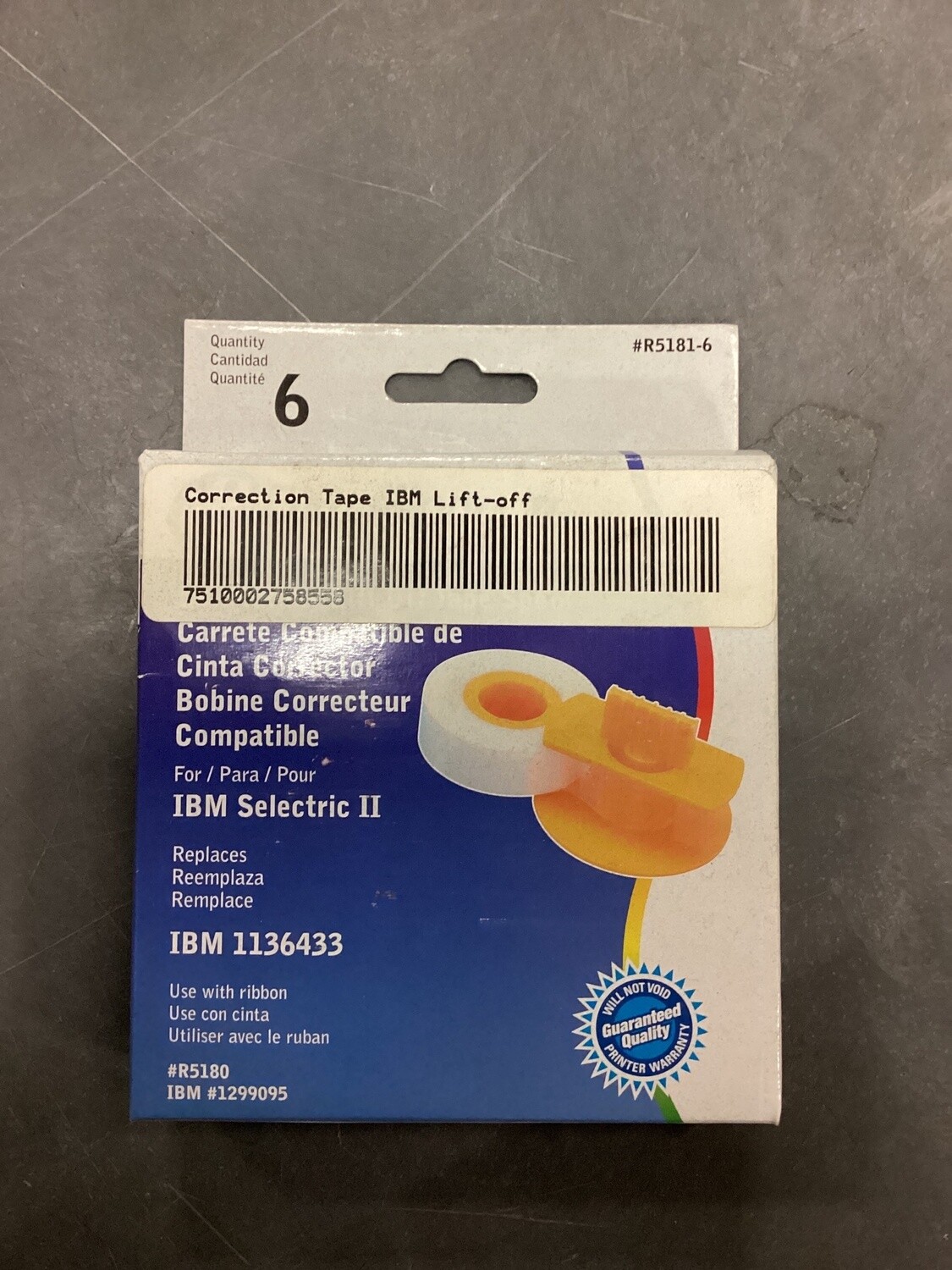 Correction Tape IBM Lift-off