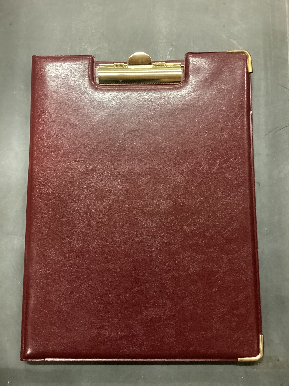 Notepad w/Clip Letr BURG    A1