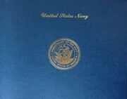 Award Folder with USN Gold Logo in Landscape Orientation
