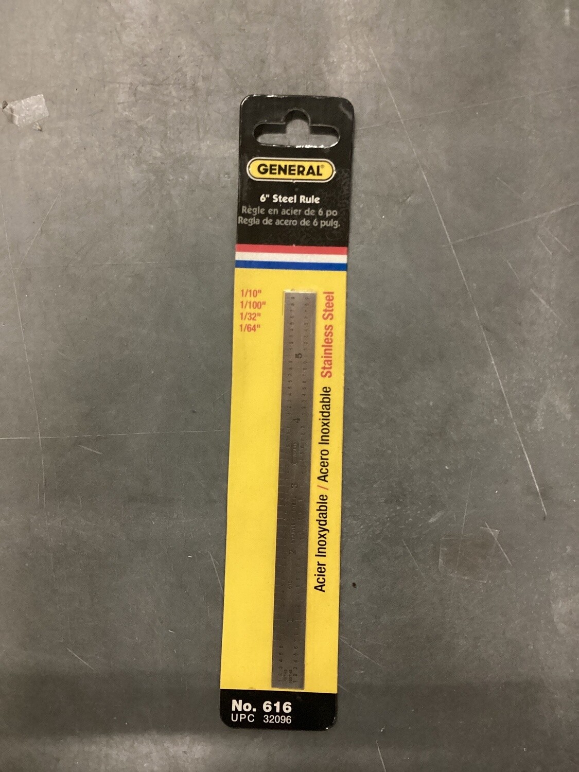 Rule Steel Machinist&#39;s 6in