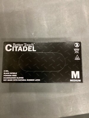 Glove Nitrile BLK M PF 6ML A1