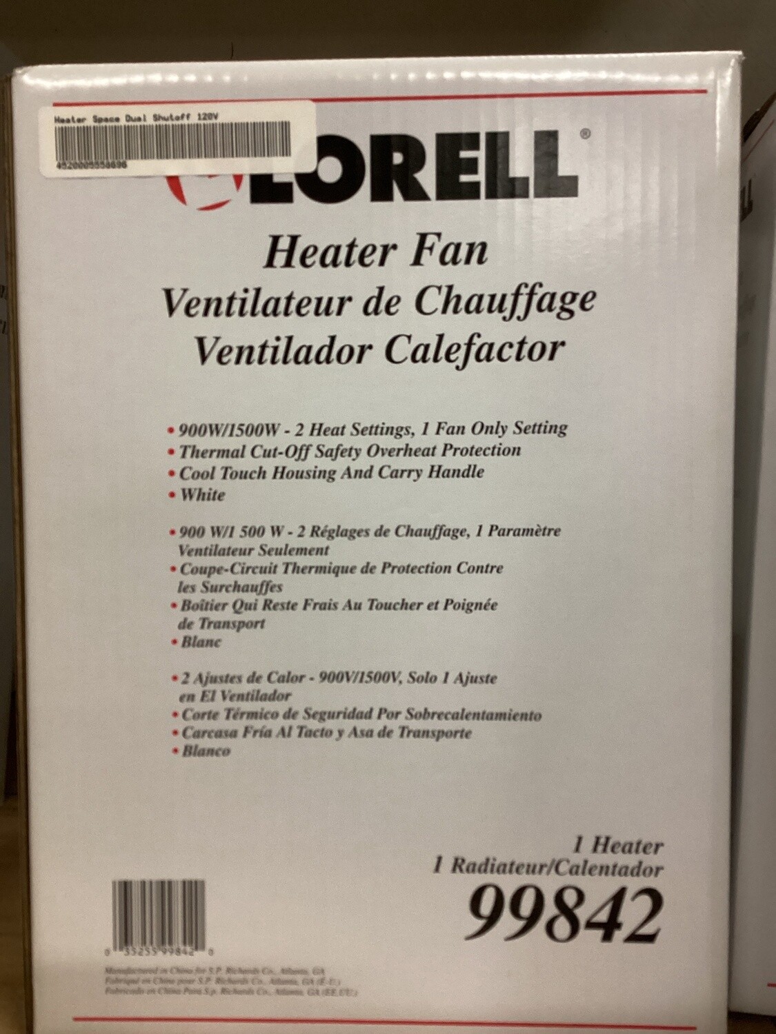 Heater Space Dual Shutoff 120V Bremerton Stocks