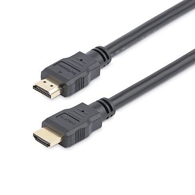 10ft (3m) HDMI Cable - 4K High Speed HDMI Cable with Ethernet - UHD 4K 30Hz Video - HDMI 1.4 Cable - Ultra HD HDMI Monitors, Projectors, TVs &amp; Displays - Black HDMI Cord - M/M