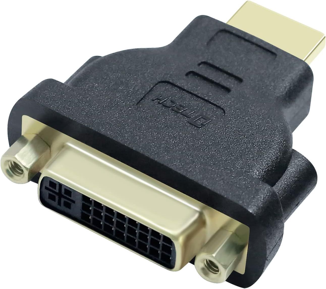 DTech DVI Female to HDMI Male Adapter Bi-Directional DVI-I 24+5 Port Converter