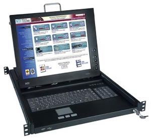 Rackmount DVI USB + PS/2 KVM Drawer, up to 1920x1200 Resolution