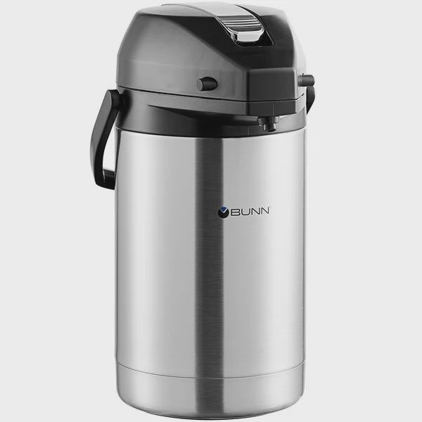 Bunn 2.5 Liter Stainless Steel Lined Lever Action Airpot 32125.0000